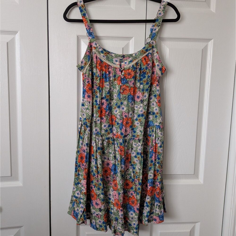 Wild Fable Floral Flowy Summer Sun Dress Small Cottagecore Boho Indie